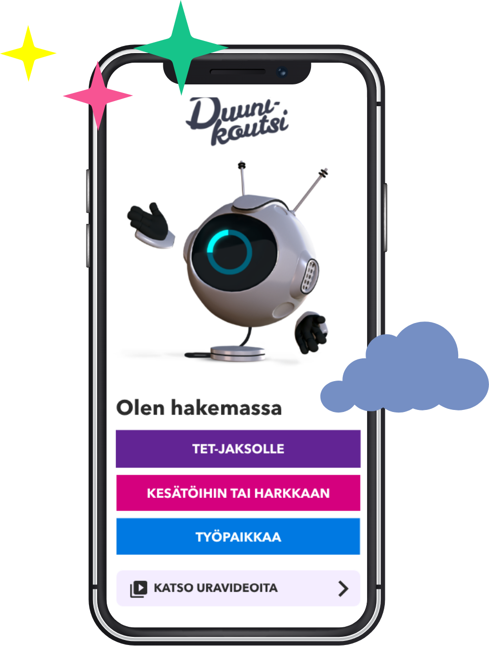 Duunikoutsi mobiilisovellus - React Native kehitys