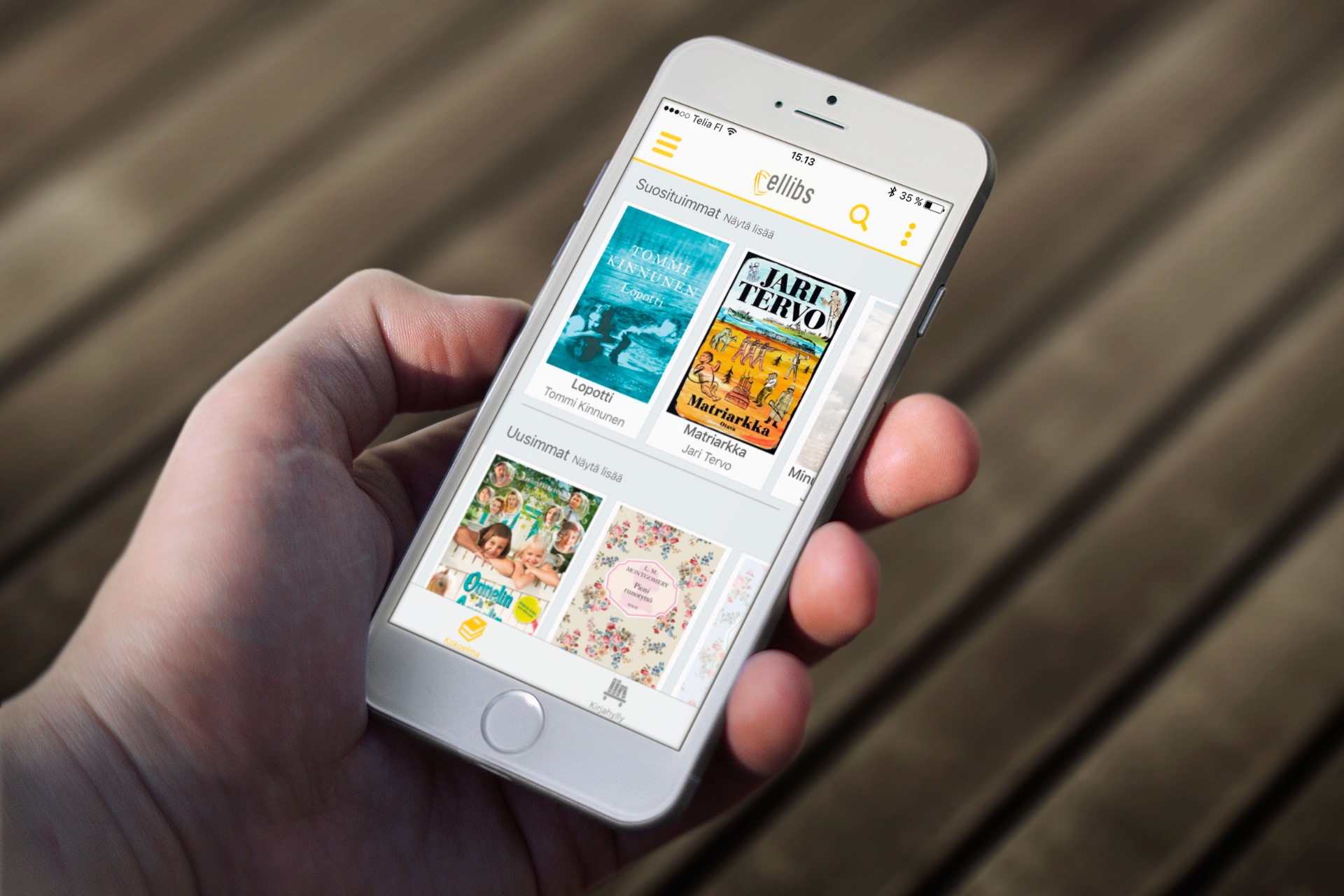 Ellibs e-kirjasovellus mobiililaitteessa - digitaalinen kirjastopalvelu